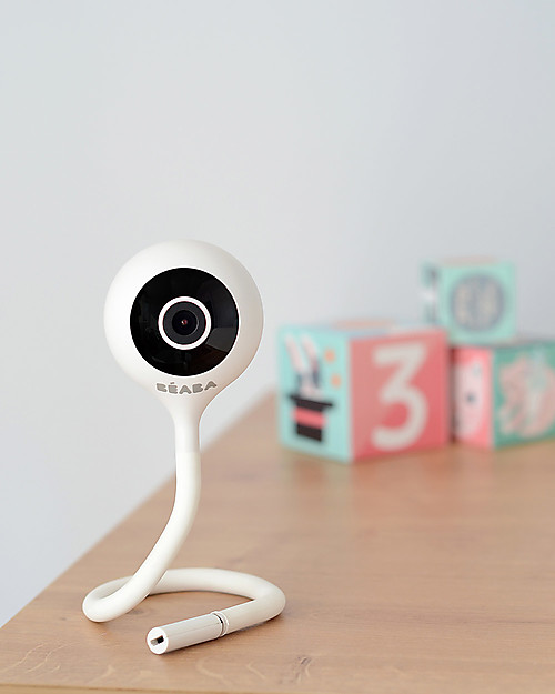 Béaba Video Baby Monitor ZEN Connect - Bianco - Sistema di Monitoraggio di Ultima Generazione Disponibile su Telefono Cellulare Baby Monitor