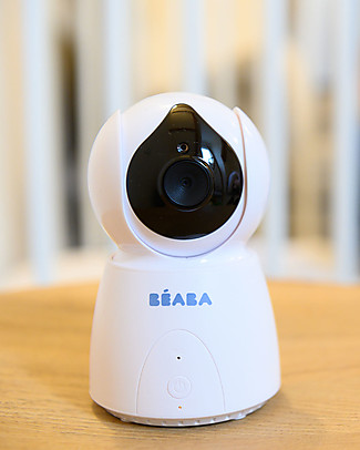 Béaba Video Baby Monitor ZEN+ - Video Camera Auto Rotante ad Alte Prestazioni con Infrarossi e Sensori di Movimento Baby Monitor