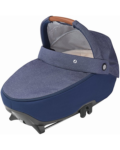 Bébé Confort Navicella Jade, Nomad Blue - Fino a 6 mesi, Omologata R129 con sistema Isofix! Carrozzine e Navicelle