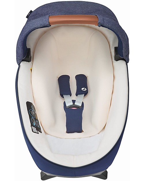 Bébé Confort Navicella Jade, Nomad Blue - Fino a 6 mesi, Omologata R129 con sistema Isofix! Carrozzine e Navicelle