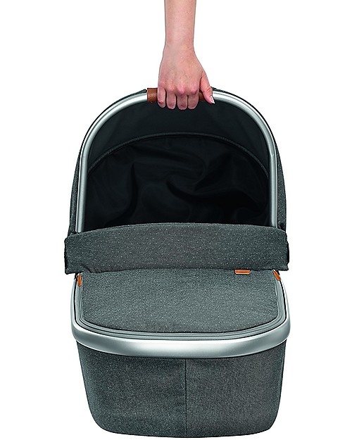 Bébé Confort Navicella Oria per Passeggini, Sparkling Grey - Fino a 6 mesi, Pieghevole! Carrozzine e Navicelle