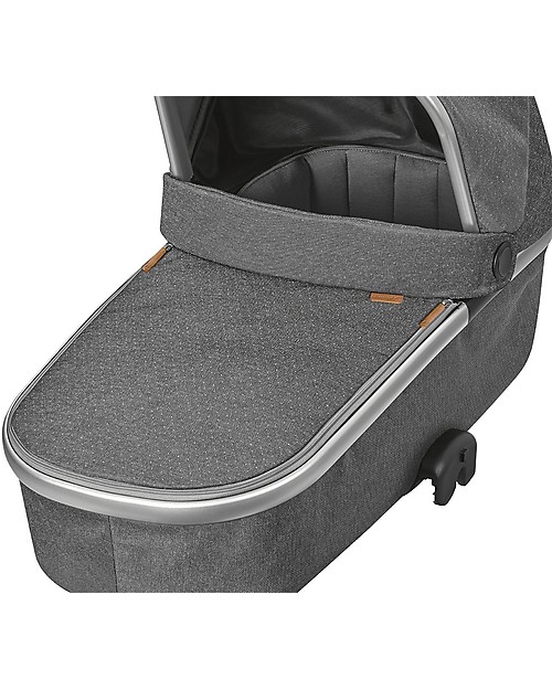 Bébé Confort Navicella Oria per Passeggini, Sparkling Grey - Fino a 6 mesi, Pieghevole! Carrozzine e Navicelle
