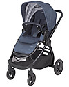 Bébé Confort Passeggino Adorra, Nomad Blue - Dalla Nascita Fino a 3,5 anni, con Ampio Cestello! Passeggini Classici