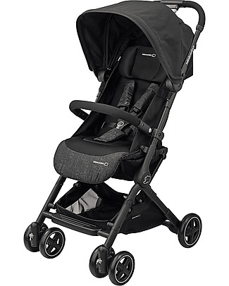 Bébé Confort Passeggino Leggero Lara, Nomad Black - Pesa Solo 6 kg, Omologato per Aereo! Passeggini Leggeri