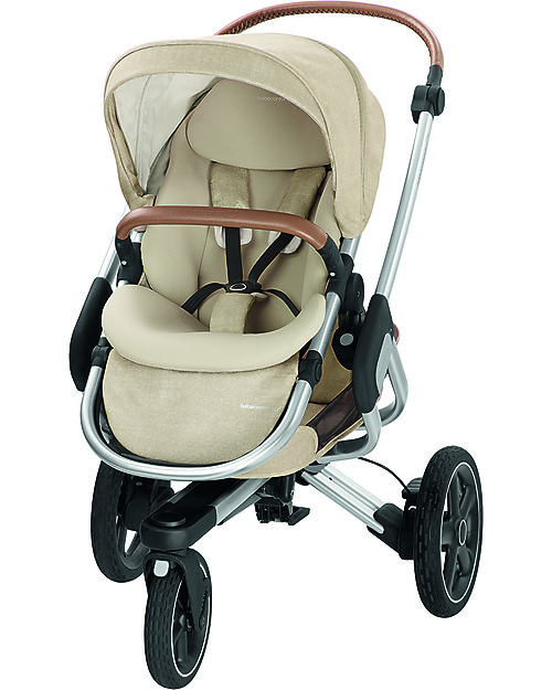 Bébé Confort Passeggino Nova 3 Ruote, Nomad Sand - Fino a 3,5 anni, si chiude da solo! Passeggini Classici