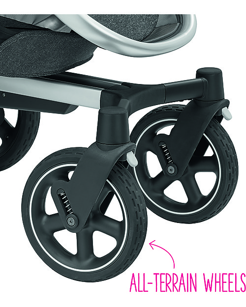 Bébé Confort Passeggino Nova 4 Ruote, Sparkling Grey - Fino a 3,5 anni, si chiude da solo! Passeggini Classici