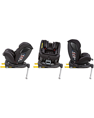 Bébé Confort Seggiolino Auto Girevole EvolveFix - Grigio - Gr 0+/1/2/3 - Dalla Nascita a 12 anni Seggiolini Auto Bimbi Piccoli