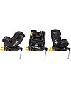 Bébé Confort Seggiolino Auto Girevole EvolveFix - Grigio - Gr 0+/1/2/3 - Dalla Nascita a 12 anni Seggiolini Auto Gruppo 1/2/3