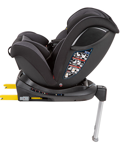 Bébé Confort Seggiolino Auto Girevole EvolveFix - Grigio - Gr 0+/1/2/3 - Dalla Nascita a 12 anni Seggiolini Auto Gruppo 1/2/3