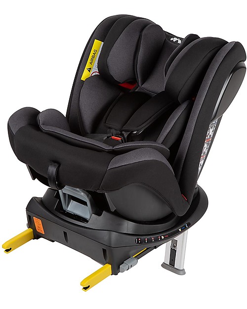 Bébé Confort Seggiolino Auto Girevole EvolveFix - Grigio - Gr 0+/1/2/3 - Dalla Nascita a 12 anni Seggiolini Auto Gruppo 1/2/3