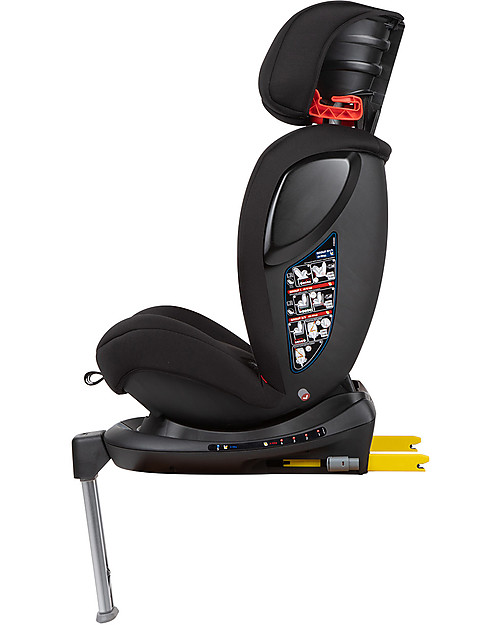 Bébé Confort Seggiolino Auto Girevole EvolveFix - Nero - Gr 0+/1/2/3 - Dalla Nascita a 12 anni Seggiolini Auto Gruppo 1/2/3