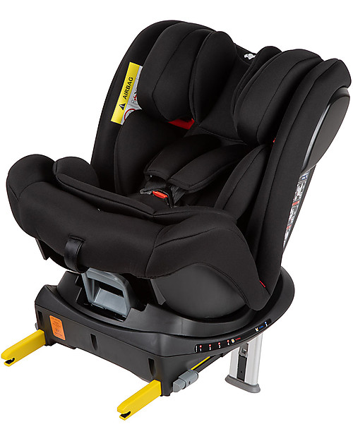 Bébé Confort Seggiolino Auto Girevole EvolveFix - Nero - Gr 0+/1/2/3 - Dalla Nascita a 12 anni Seggiolini Auto Gruppo 1/2/3