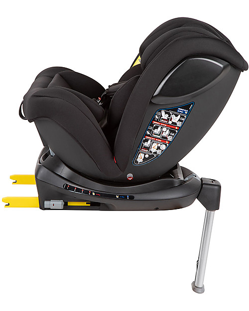 Bébé Confort Seggiolino Auto Girevole EvolveFix - Nero - Gr 0+/1/2/3 - Dalla Nascita a 12 anni Seggiolini Auto Gruppo 1/2/3