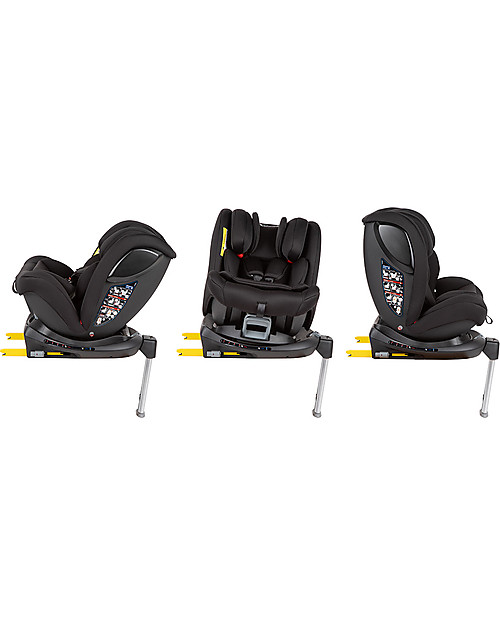 Bébé Confort Seggiolino Auto Girevole EvolveFix - Nero - Gr 0+/1/2/3 - Dalla Nascita a 12 anni Seggiolini Auto Gruppo 1/2/3