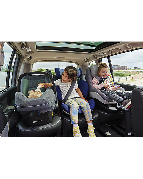 Bébé Confort Seggiolino Auto Pebble Plus 0+ e i-Size, Sparkling Grey - Da 0 a 12 mesi, Omologato i-Size R129 Seggiolini Auto Gruppo 0+/1