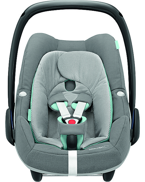 Bébé Confort Seggiolino Auto Pebble Plus 0+ e i-Size, Sparkling Grey - Da 0 a 12 mesi, Omologato i-Size R129 Seggiolini Auto Gruppo 0+/1