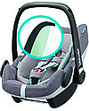 Bébé Confort Seggiolino Auto Pebble Plus 0+ e i-Size, Sparkling Grey - Da 0 a 12 mesi, Omologato i-Size R129 Seggiolini Auto Gruppo 0+/1
