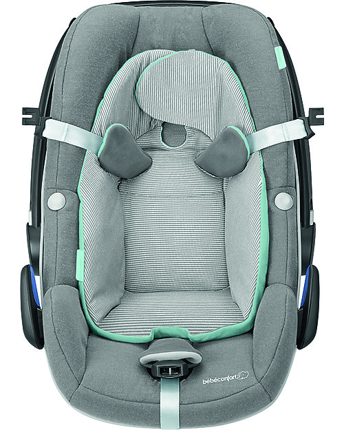 Bébé Confort Seggiolino Auto Pebble Plus 0+ e i-Size, Sparkling Grey - Da 0 a 12 mesi, Omologato i-Size R129 Seggiolini Auto Gruppo 0+/1