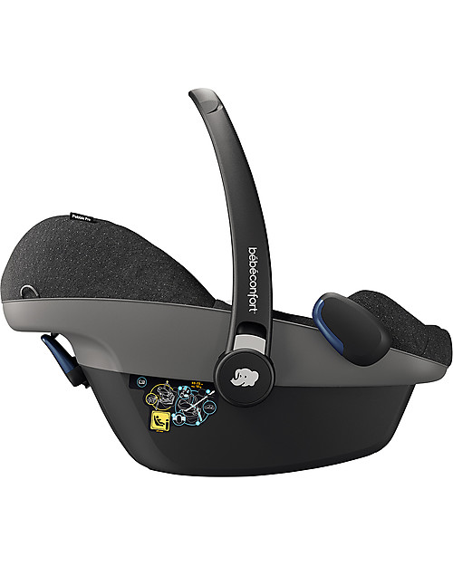 Bébé Confort Seggiolino Auto Pebble Pro i-Size, Sparkling Grey - Da 0 a 12 mesi, Sicurezza i-Size Seggiolini Auto Gruppo 0+/1