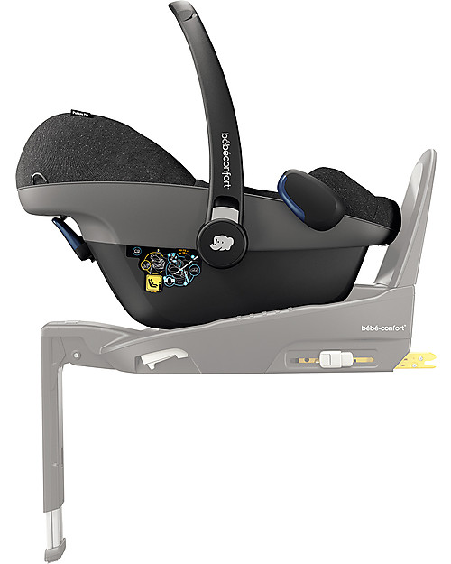 Bébé Confort Seggiolino Auto Pebble Pro i-Size, Sparkling Grey - Da 0 a 12 mesi, Sicurezza i-Size Seggiolini Auto Gruppo 0+/1