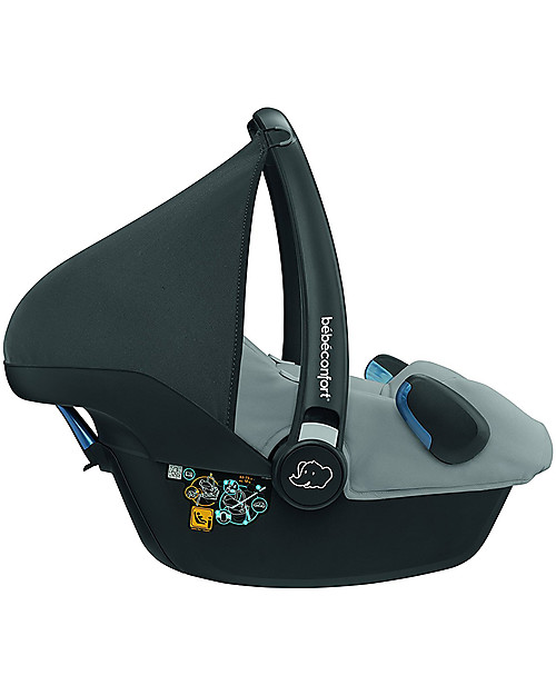Bébé Confort Seggiolino Auto Rock 0+ e i-Size, Nomad Grey - Da 0 a 12 Mesi Seggiolini Auto Gruppo 0+/1
