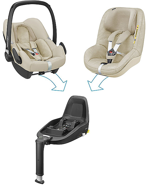Bébé Confort Seggiolino Auto Rock 0+ e i-Size, Nomad Sand - Da 0 a 12 Mesi Seggiolini Auto Gruppo 0+/1