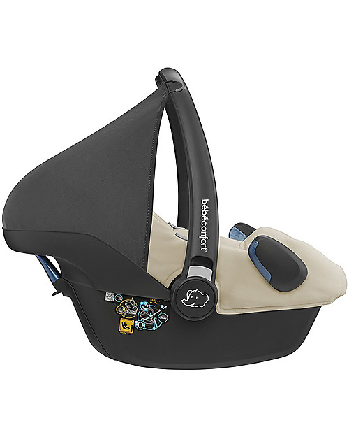 Bébé Confort Seggiolino Auto Rock 0+ e i-Size, Nomad Sand - Da 0 a 12 Mesi Seggiolini Auto Gruppo 0+/1