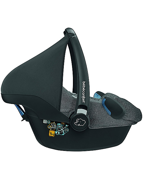 Bébé Confort Seggiolino Auto Rock 0+ e i-Size, Sparkling Grey - Da 0 a 12 Mesi Seggiolini Auto Gruppo 0+/1