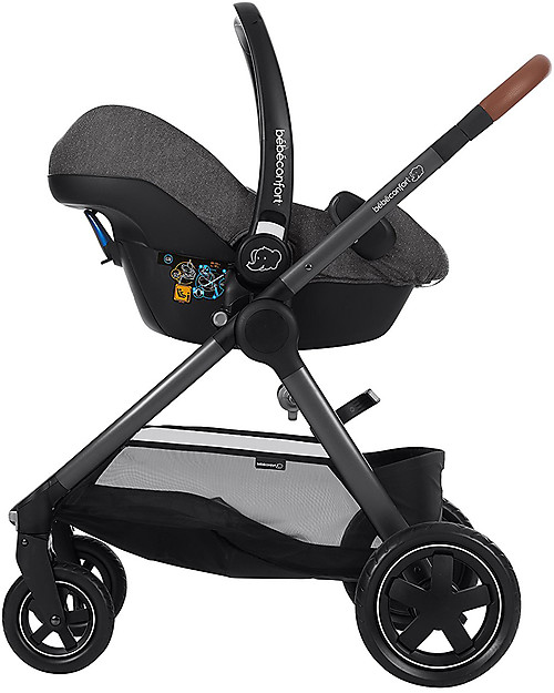 Bébé Confort Seggiolino Auto Rock 0+ e i-Size, Sparkling Grey - Da 0 a 12 Mesi Seggiolini Auto Gruppo 0+/1
