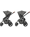 Bébé Confort Trio BBC: Passeggino Lila + Navicella Jade + Ovetto Cabriofix, Sparkling Grey Passeggini Trio e Duo