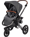 Bébé Confort Trio Moderno: Passeggino Nova + Navicella Jade + Seggiolino Auto Pebble Pro, Sparkling Grey Passeggini Trio e Duo
