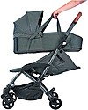Bébé Confort Trio Urbano: Passeggino Laika2 + Navicella Laika + Ovetto Cabriofix, Sparkling Grey Passeggini Trio e Duo
