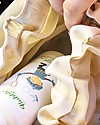 Cabbage Crochet Club per Family Nation Borsa Everyday Celeste Avio con Nastro Gros Naturale - 100% Fatto a mano con filati riciclati Borse Shopper