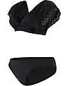 Cache Coeur Bikini Premaman Bloom con Volant - Nero Costumi Due Pezzi