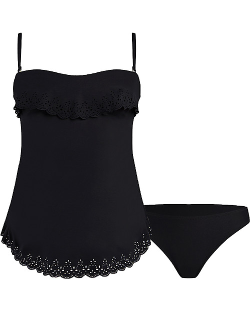Cache Coeur Bloom - Costume da Bagno Tankini Premaman - Nero Costumi Interi