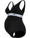 Cache Coeur Body Gravidanza e Allattamento - Nero - Tencel naturale - Morbido e Traspirante Reggiseni da Allattamento