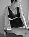 Cache Coeur Body Gravidanza e Allattamento - Nero - Tencel naturale - Morbido e Traspirante Reggiseni da Allattamento