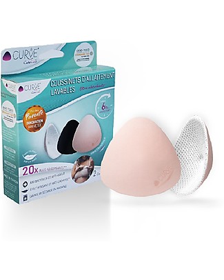 Cache Coeur Coppette Assorbilatte Lavabili Curve Slim - Brevettate e Certificate Oeko-Tex! Coppette Assorbilatte