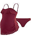 Cache Coeur Costume da Bagno Tankini  Premaman Bloom - Bordeaux Costumi Due Pezzi