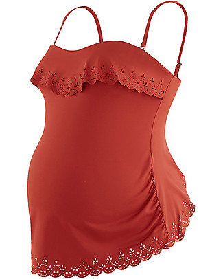 Cache Coeur Costume da Bagno Tankini Premaman Bloom - Rame Costumi Due Pezzi