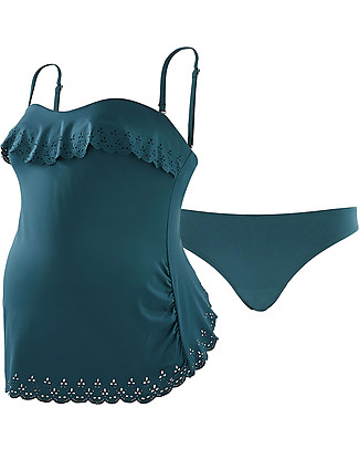 Cache Coeur Costume da Bagno Tankini Premaman Bloom - Verde Costumi Due Pezzi