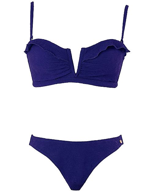 Cache Coeur Costume Due Pezzi per Gravidanza Maldives - Viola - UPF 50+ UV - Certificato Oeko-Tex Costumi Due Pezzi