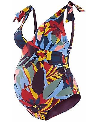 Cache Coeur Costume Intero per Gravidanza Malibu - Reversibile - UPF 50+ UV - Certificato Oeko-Tex Costumi Interi
