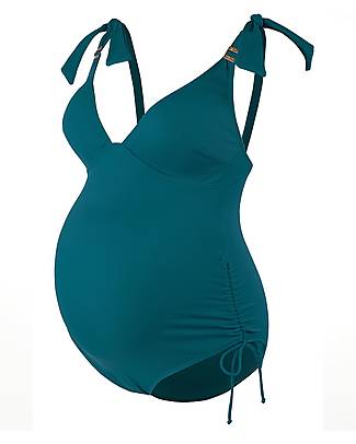 Cache Coeur Costume Intero per Gravidanza Porto Vecchio - Verde - UPF 50+ UV - Certificato Oeko-Tex Costumi Interi