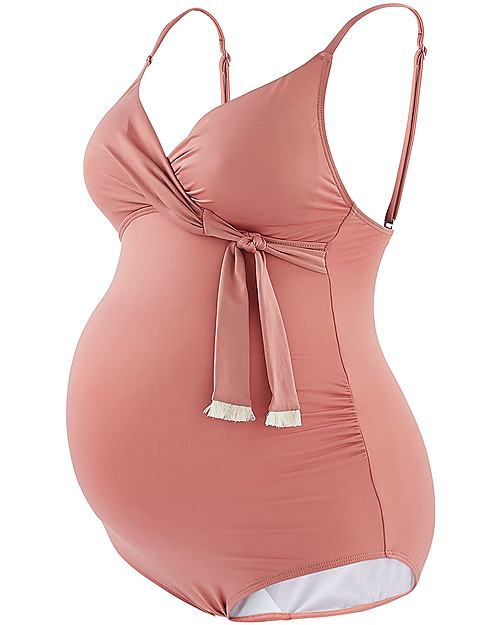 Cache Coeur Costume Intero Premaman Manitoba con Coppe - Rosa Antico Costumi Interi