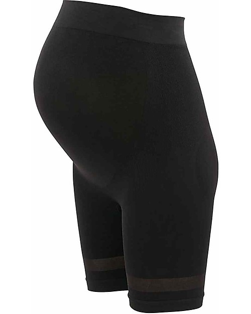 Cache Coeur Leggings Corti Sportivi Premaman Woma - Nero - Tessuto Riciclato! Pantaloni Corti