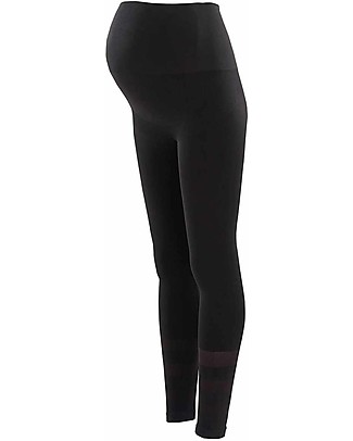 Cache Coeur Leggings Sportivi Premaman Woma - Nero - Tessuto Reciclato! Leggings