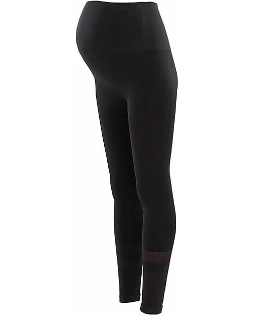 Cache Coeur Leggings Sportivi Premaman Woma - Nero - Tessuto Riciclato! Leggings