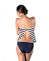 Cache Coeur Marina, Costume da Bagno Tankini Premaman - Righe bianche e blu Costumi Interi