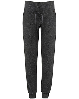 Cache Coeur Pantalone Premaman Sweet Home - Nero - Ultra Comodo! Pantaloni Lunghi